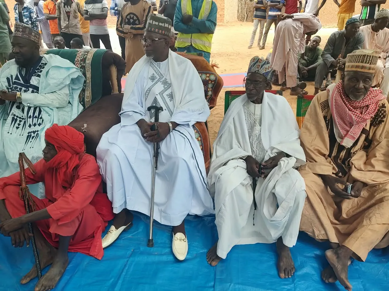 Notables et chefs traditionnels réunis lors de l’activité de renforcement des capacités à Alfa Koira